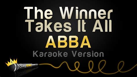 Abba The Winner Takes It All Karaoke ABBA - The Winner Takes it All (karaoke НА РУССКОМ ЯЗЫКЕ) - YouTube